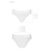 Трусики з прозорою вставкою Passion PS002 PANTIES S, white