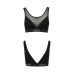 Топ з прозорою вставкою Passion PS002 TOP M, black