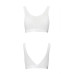 Топ з прозорою вставкою Passion PS002 TOP L, white