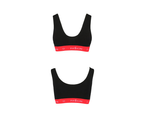 Спортивний топ на широких бретелях Passion PS003 TOP L, black