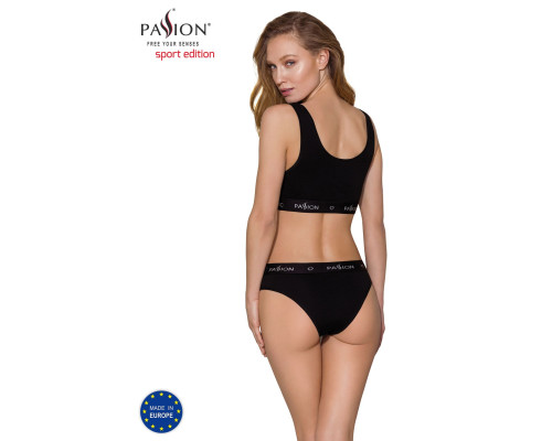 Спортивний топ з широкою гумкою Passion PS004 TOP L, black