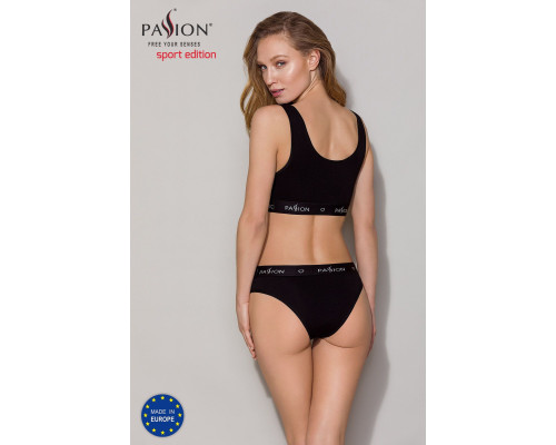 Спортивний топ з широкою гумкою Passion PS004 TOP L, black