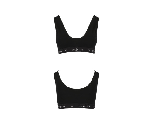 Спортивний топ з широкою гумкою Passion PS004 TOP XL, black