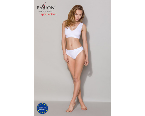 Спортивний топ з еластичної бавовни Passion PS005 TOP L, white