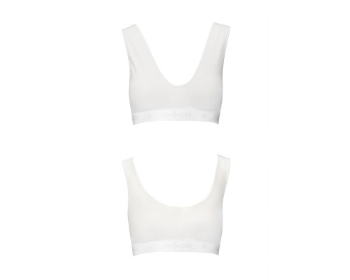 Спортивний топ з еластичної бавовни Passion PS005 TOP M, white