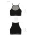 Спортивний топ з прозорою вставкою Passion PS006 TOP L, black