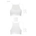 Спортивний топ з прозорою вставкою Passion PS006 TOP S, white