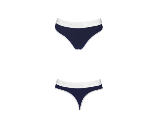 Спортивні трусики-стрінги Passion PS007 PANTIES L, navy blue