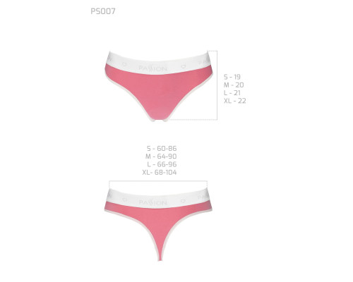 Спортивні трусики-стрінги Passion PS007 PANTIES M, pink
