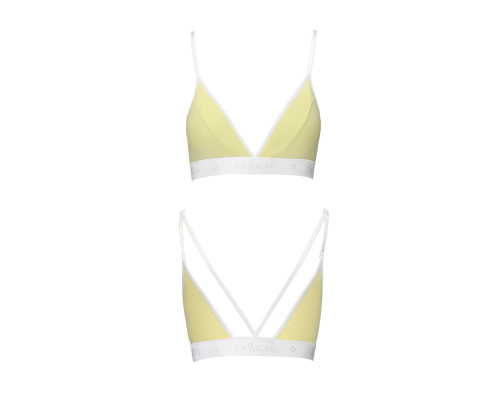 Спортивний топ з подвійними бретелями Passion PS007 TOP L, yellow