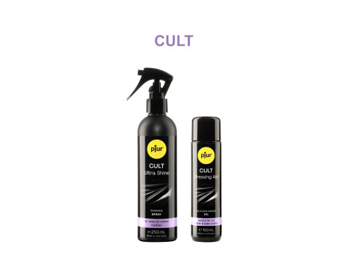 Змазка для латексу та гуми pjur Cult Dressing Aid 100 мл, для полегшення надягання фетиш-вбрання