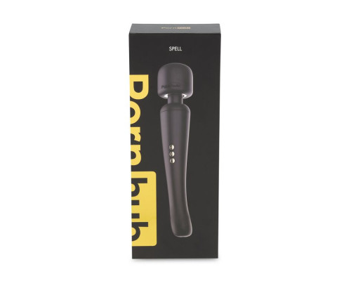 Вібромасажер Wand з трьома насадками Pornhub Spell Wand Set, потужний