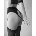 Трусики для страпона з підв’язками для панчіх Strap-On-Me REBEL HARNESS - XL