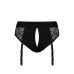 Мереживні труси для страпону з підв'язками для панчох Strap-On-Me DIVA HARNESS - M
