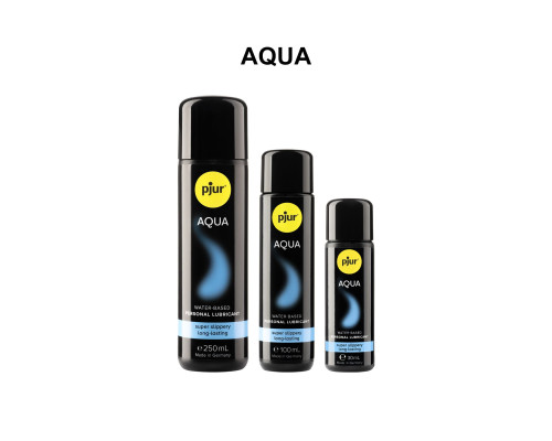 Лубрикант на водній основі pjur Aqua 30 мл, ефект оксамитової шкіри без прилипання