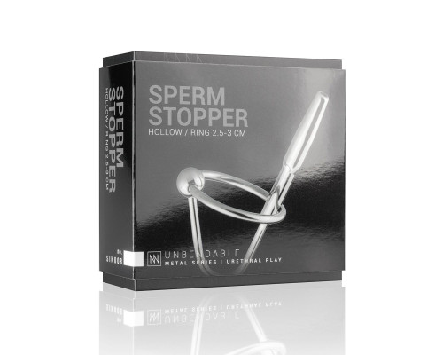 Уретральний стимулятор Sinner Gear Unbendable – Sperm Stopper Hollow Ring, 1 кільце