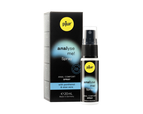 Розслаблювальний анальний спрей pjur analyse me! Spray 20 мл, з пантенолом та алое, концентрований