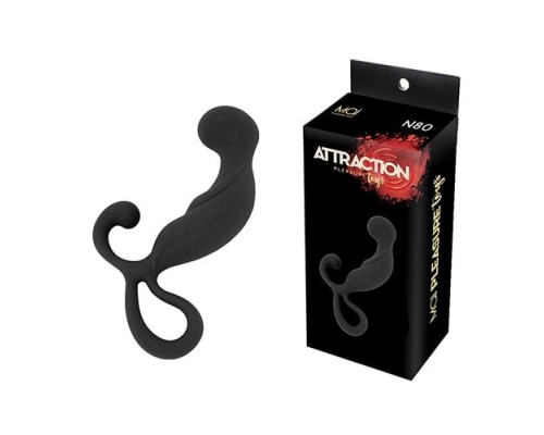 Масажер простати MAI Attraction Toys №80 Black, довжина 13,4 см, діаметр 3,2 см