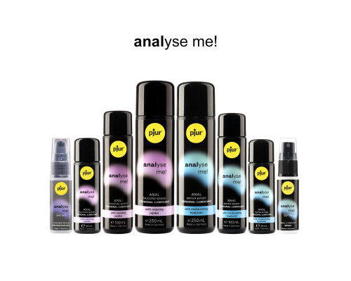 Анальний лубрикант pjur analyse me! Moisturising 100 мл, на водній основі, з гіалуроном