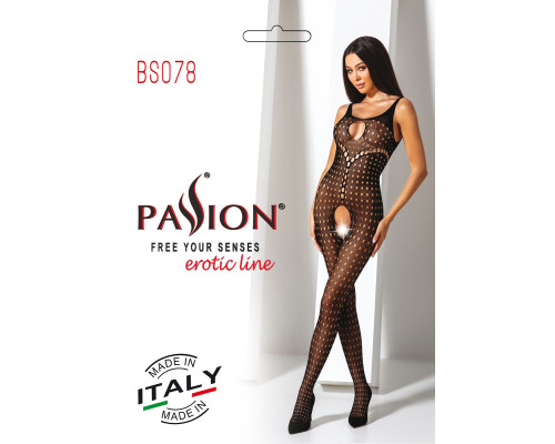Бодістокінг з доступом до інтимних місць Passion BS078 black