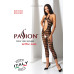 Сітчастий бодістокінг з відкритим животом Passion BS081 black