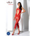 Сітчастий бодістокінг з відкритим животом Passion BS081 red