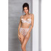 Еротичний комплект з малюнком Passion LOVELIA BIKINI XXL/XXXL, white