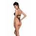 Еротичний боді з малюнком Passion LOVELIA BODY L/XL, black