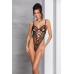 Еротичний боді з малюнком Passion LOVELIA BODY L/XL, black