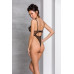 Еротичний боді з малюнком Passion LOVELIA BODY L/XL, black