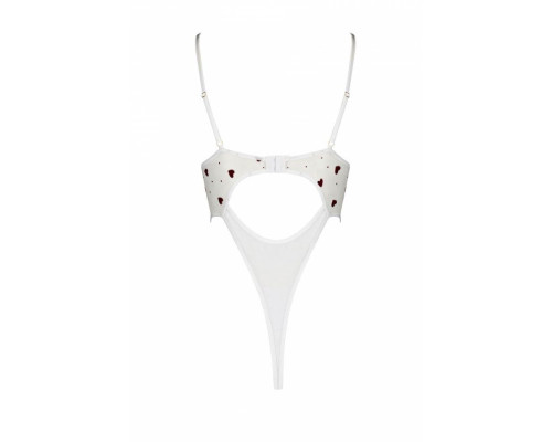 Еротичний боді з малюнком Passion LOVELIA BODY S/M, white