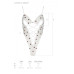 Еротичний боді з малюнком Passion LOVELIA BODY S/M, white