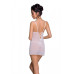 Сорочка з вирізами на грудях, стрінги Passion LOVELIA CHEMISE L/XL, white