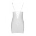 Сорочка з вирізами на грудях, стрінги Passion LOVELIA CHEMISE L/XL, white