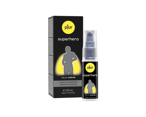 Сироватка-пролонгатор pjur Superhero Delay Serum 20 мл, створює ефект плівки, без оніміння