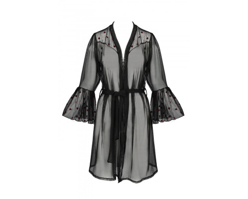 Повітряний пеньюар Passion LOVELIA PEIGNOIR XXL/XXXL, black