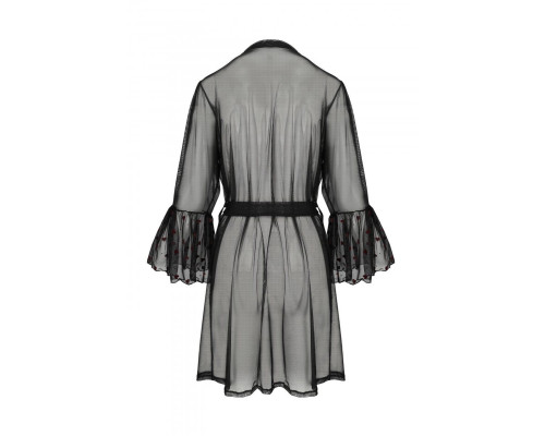Повітряний пеньюар Passion LOVELIA PEIGNOIR XXL/XXXL, black