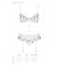 Сексуальний комплект з поясом для панчіх Passion LOVELIA SET XXL/XXXL, white