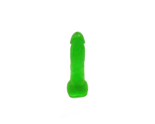 Мило у формі пеніса Чистий Кайф Green size S, крафтове мило-член, натуральне