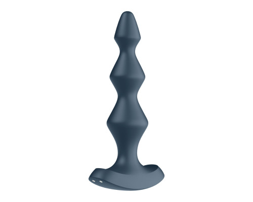 Анальний стимулятор-намистини з двома моторами Satisfyer Lolli-Plug 1 Dark teal