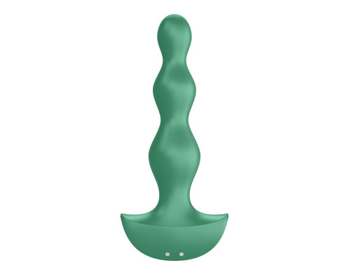 Анальний стимулятор-намистини з двома моторами Satisfyer Lolli-Plug 2 Green