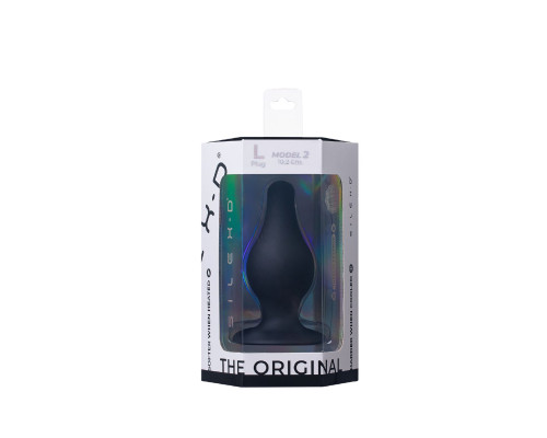 Анальна пробка SilexD (Model 2 size L) двошаровий, силікон+Silexpan, діаметр 4,5 см