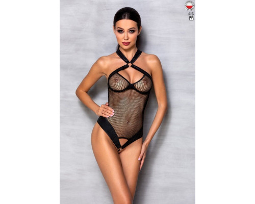 Сітчастий боді з халтером Passion Amanda Body S/M, black