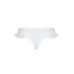 Трусики в горошок, з рюшами та шнурівкою Passion FATIN THONG XXL/XXXL, white