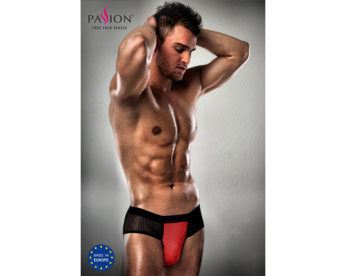 Розпродаж!!! Чоловічі трусики з червоним гульфіком Passion 007 THONG red XXL/XXXL