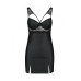 Бебі-дол з еко-шкіри та мережива Passion LOONA CHEMISE L/XL, black