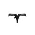 Мереживні трусики-танга з атласним бантиком Passion NAJA THONG S/M, black