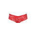 Трусики-бразиліана з квіткового мережива Passion RAJA THONG L/XL, red