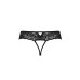 Мереживні стрінги з доступом Passion SENIA THONG XXL/XXXL, black
