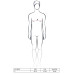 Розпродаж!!! Чоловічий боді з високим вирізом стегна Passion 010 BODY black XXL/XXXL